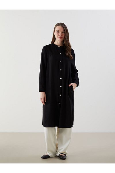 LC Waikiki Crew Neck Linen Look Women's Ferace