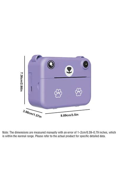 Choice Young Purple Digital Children Camera Hd Video Recorder Thermal Printer Birthday Gifts