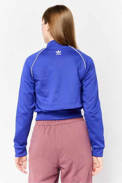 adidas Women Sportswear Fit Long Sleeve Outdoor Track Jacket, Blue