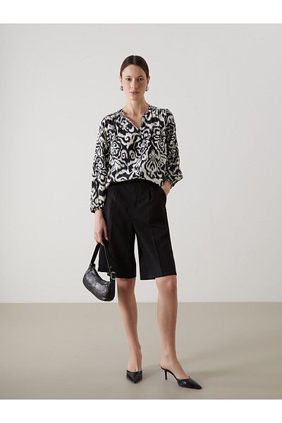LC Waikiki Wacky Collar Patterned Women's Blouse