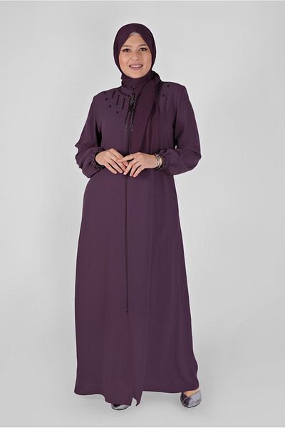 Alvina 10355 Μοντέλο Κέντημα Λεπτομερής Πέπλο με φερμουάρ