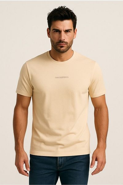 New Balance Unt1366 Ecru Beige Unisex T-Shirt