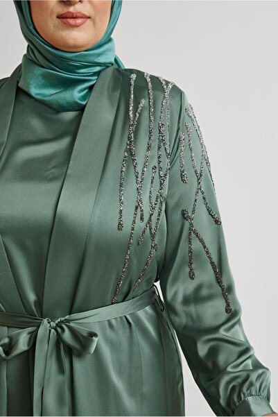 Alvina Abayali Dress Plus Size Satin Suit 20544