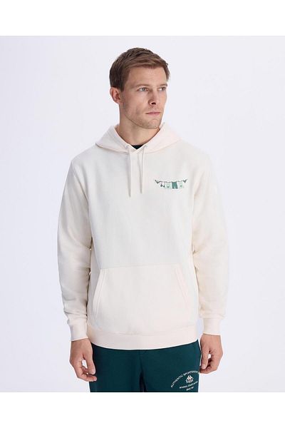 Kappa Αυθεντικό Graphik Phelps Unisex Λευκό κουκούλα με κανονική εφαρμογή