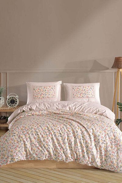 Elart Angel Duvet Cover Set Double (200X220 cm) Salmon