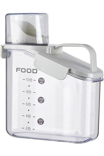 COOYA Cereal Container Storage, 1600ml Sealed, for Flour, Pet Food, Sugar,Rice
