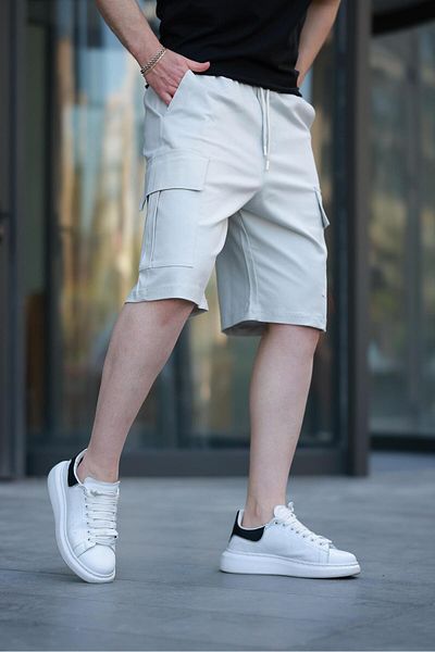 Madmext Ανδρικό σορτς Stone Cargo Pocket E6571