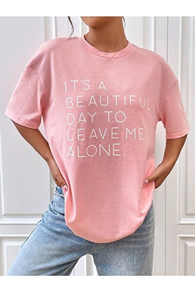 NOFLEN Beautiful Day Printed Oversize T-shirt Casual Boyfirend