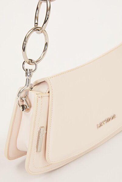 Levidor Baguette Bag with Cream Cover and Leather Strap
