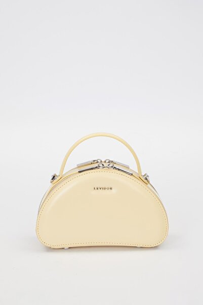 Levidor حقيبة كتف موديل نصف القمر باللون الأصفر