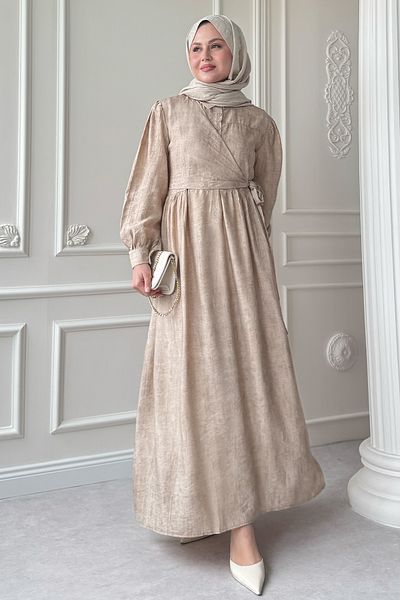 InStyle Cross Tie Stone Dress