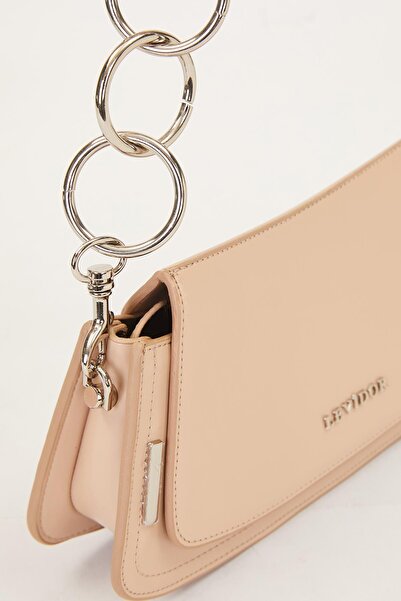 Levidor Baguette Bag with Mink Cover and Leather Strap