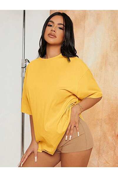 NOFLEN Απλό Basic Unisex Oversize Salas T-shirt Boyfriend
