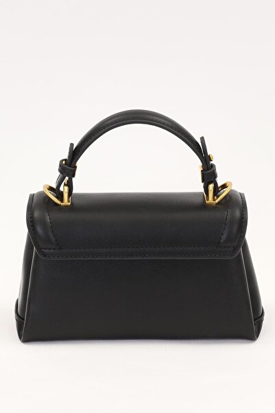 Levidor Siyah Kilit Çevirmeli Omuz Çantası