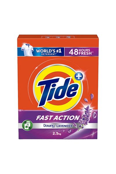 Tide Fast Action Downy Lavender Washing Powder 2 x 2.5 kg
