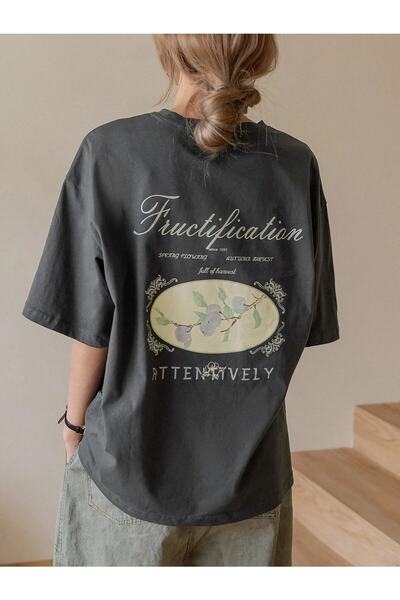 NOFLEN Smoked Oversize T-shirt Attentively Printed