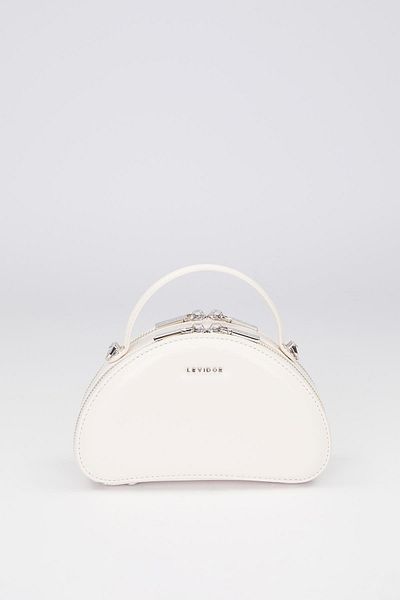 Levidor Mink Half Moon Model Shoulder Bag