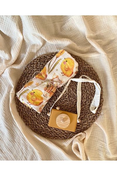ToprikoKids Civo 100% Organic Cotton, Gots Oeko Teks Certified Double Layer 95X100 cm Muslin Cover