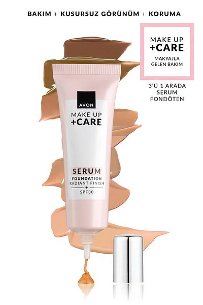AVON Make up Care Serum Foundation 30 Ml. 140P Light Ivory