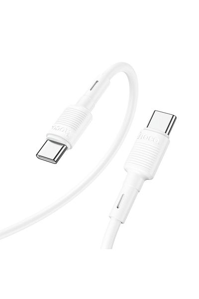 REDz Accessories Hoco Cable From Usb Type-c To Usb Type-c, Pd 3a 60w, X83, 1m, White