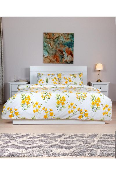 Menderes Home Σετ Παπλωματοθήκη Βαμβακερή Συλλογή Daisy