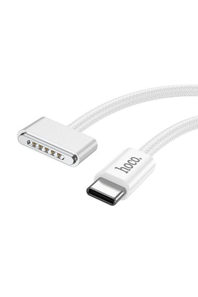REDz Accessories Hoco X103 Macbook Charger, Type-c To Mag3, Length 2m, Magnetic, 140w, Textile, White