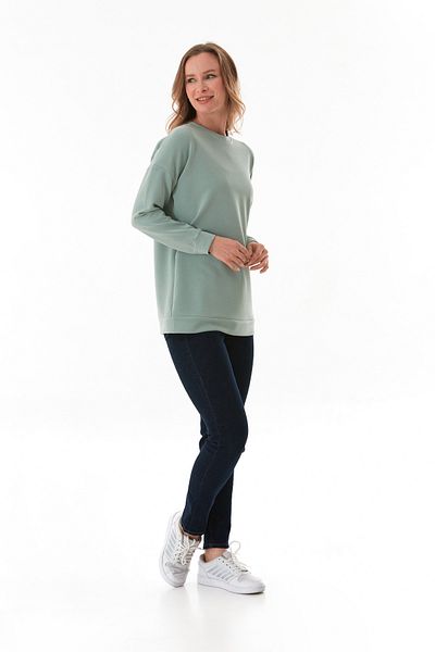 Fulla Moda Basic Crew Neck Modal Tunic