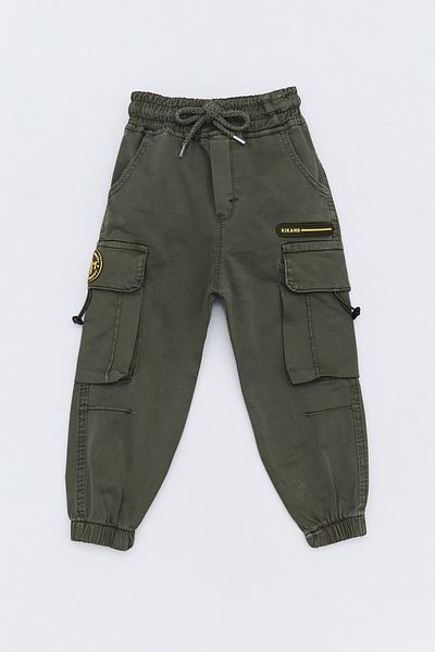 Fulla Moda Elastic Waist Cargo Pocket Boys Jogger Pants