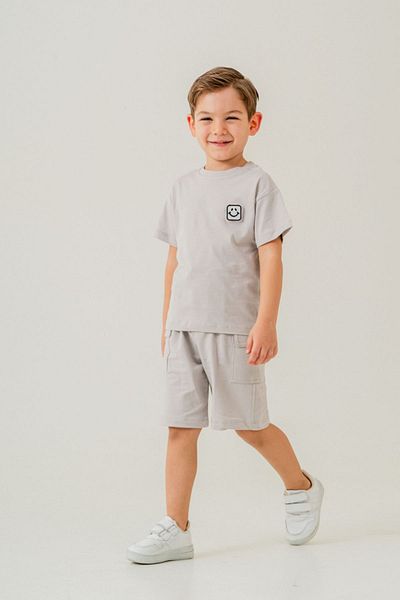 HAUSEkids 2-5 Years Smile Cotto Boy Suit-Stone
