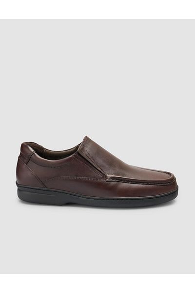 Cabani 100% Genuine Leather Brown Men's Casual Shoes