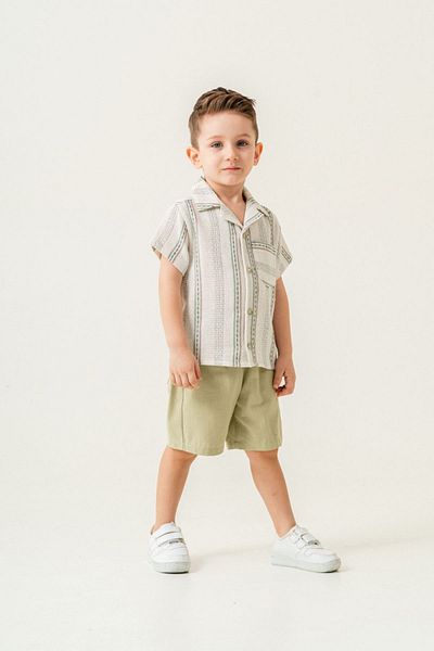 HAUSEkids 2-5 Years Cool Block Boy's Suit-Khaki