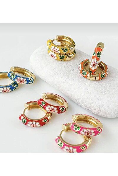 Takınak Vintage Mineli Halka Kupe