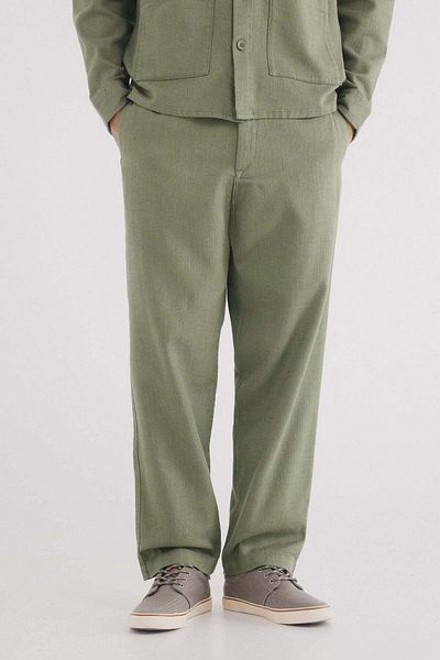 Springfield Straight Fit Dobby Trousers