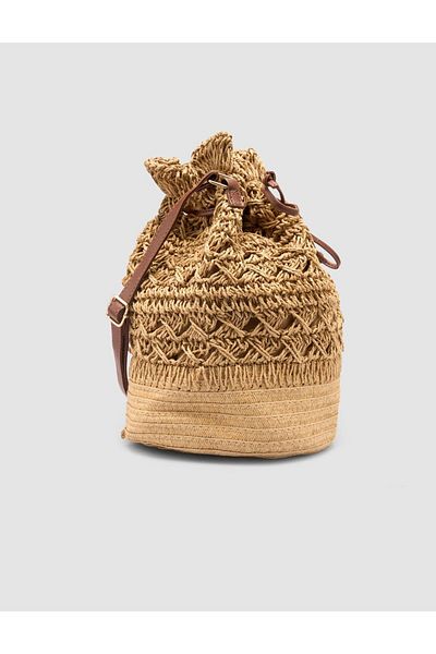 Cabani Straw Brown Women's Bag