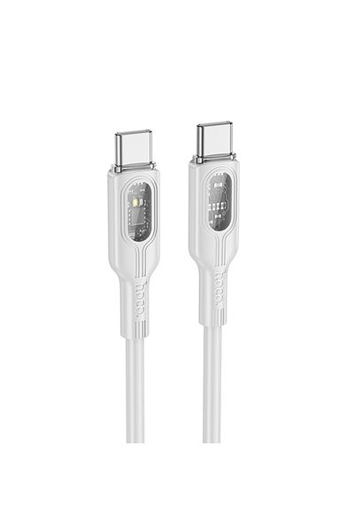 REDz Accessories Data Cable, For Iphone 15/16 And Android, Type-c To Type-c, Hoco U120, Power 60w, 1.2m, Gray
