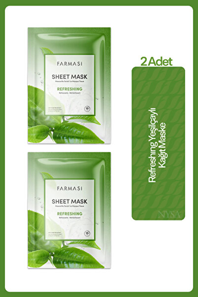 Farmasi Refreshıng Yeşilçaylı Kağıt Maske - 2 Adet
