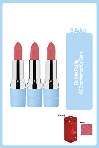 Farmasi Bb Mat Ruj 4g 02 Star Wınter Kış Serisi - 3 Adet