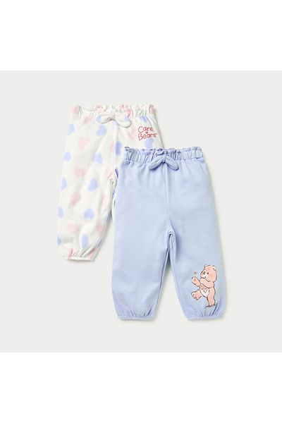 Cloud_Co Cloud Co Care Bear Print Joggers with Bow Detail - Set of 2