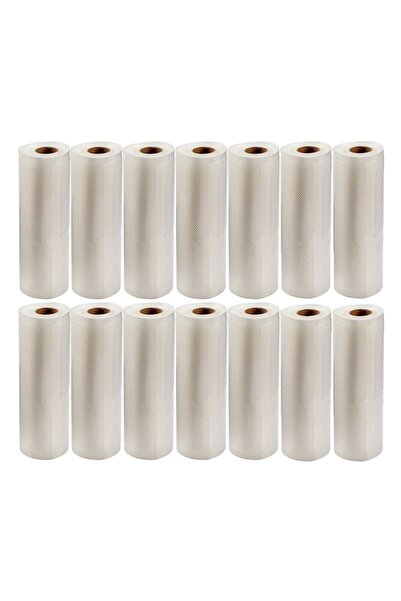 YBOSHOP Set 14 role pungi gofrate pentru vidat alimente, reutilizabile, 22x50...