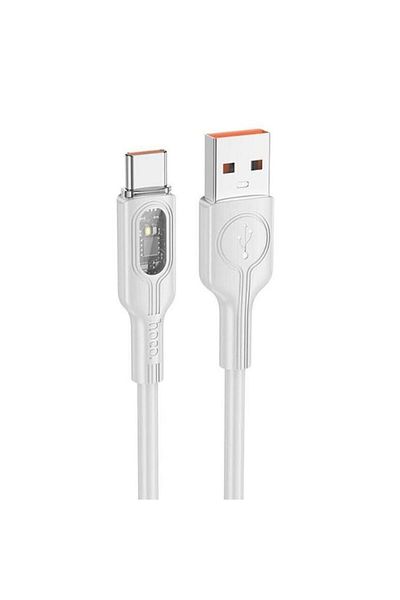REDz Accessories Data Cable, Compatible With Iphone 15/16 And Android, Usb To Type-c, Hoco U120, Power 5a, 1.2m, Gray