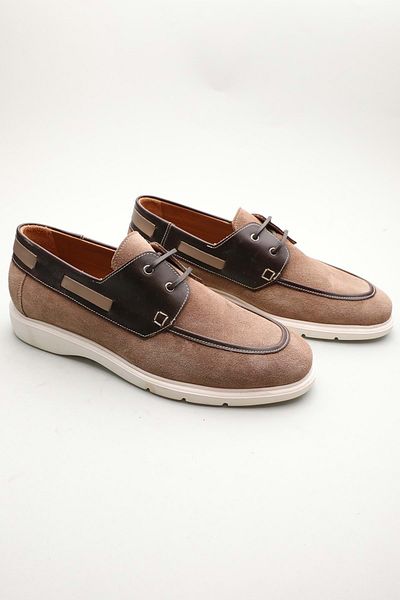 Gondol Loafer clasic pentru bărbați din piele naturală Mink 42 ttx.601202