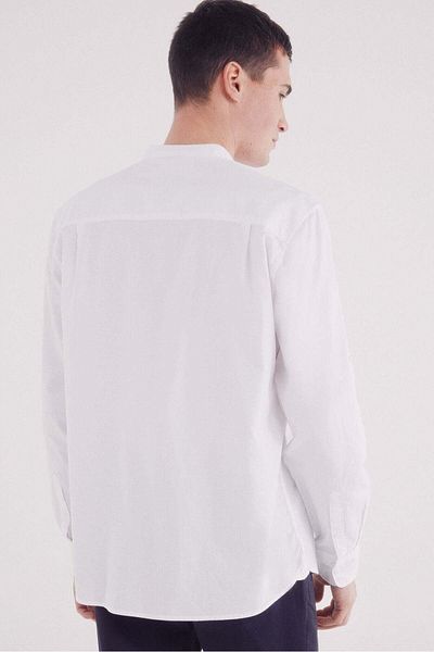 Springfield Two-tone Structured Mao Shirt
