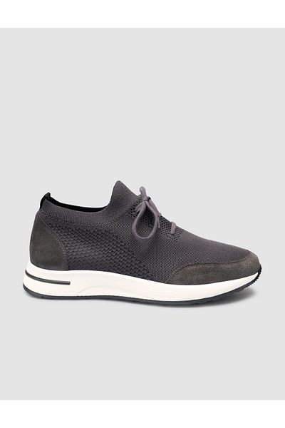 Cabani Knitwear Gray Lace-Up Men's Sports Shoes