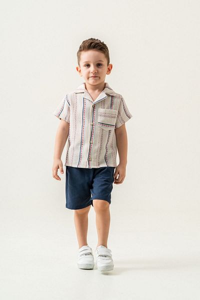 HAUSEkids 2-5 Years Cool Block Boy's Suit-Navy Blue