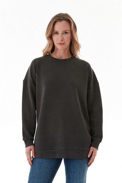 Fulla Moda Basic Crew Neck Modal Tunic