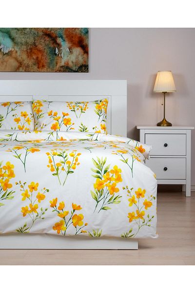 Menderes Home Σετ Παπλωματοθήκη Βαμβακερή Συλλογή Daisy