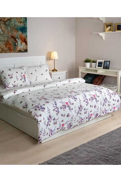 Menderes Home Σετ Παπλωματοθήκη Βαμβακερή Συλλογή Flora