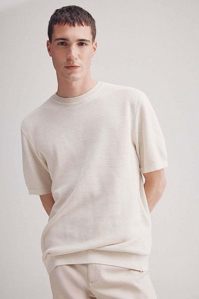 Springfield Short-sleeved Textured Jumper