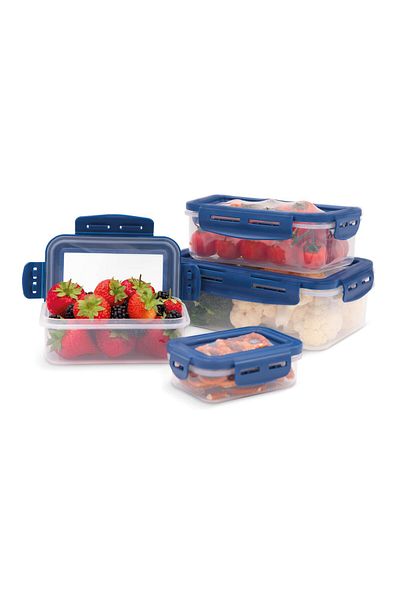 Mediashop MEDIASHOP Livington Flex & Fresh casserole set, 4 pieces 6619, plastic, blue