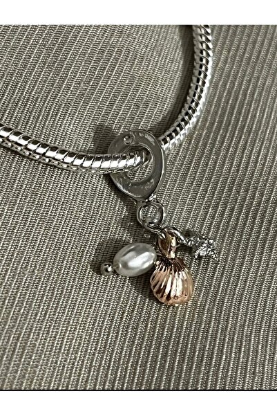 Genel Markalar İncili sallantılı charm | gümüş kaplama